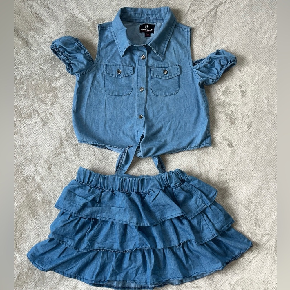 Dollhouse Denim Kids Matching Set